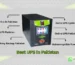 Best UPS in Pakistan