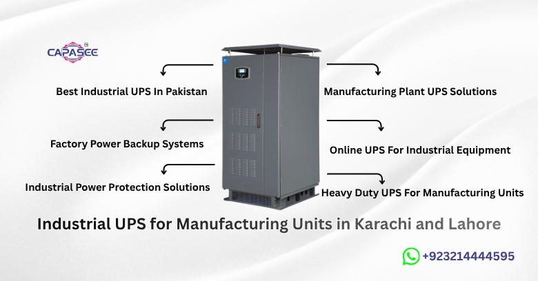 Industrial UPS for Manufacturing Units in Karachi and Lahore